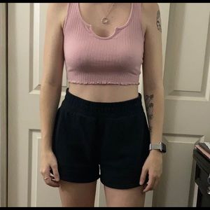 Pink crop top